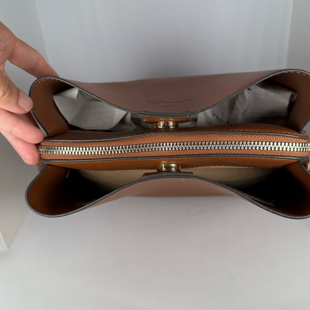 Nanette Lepore Colleen Smooth Triple Section Bucket Bag - Picture 4 of 16